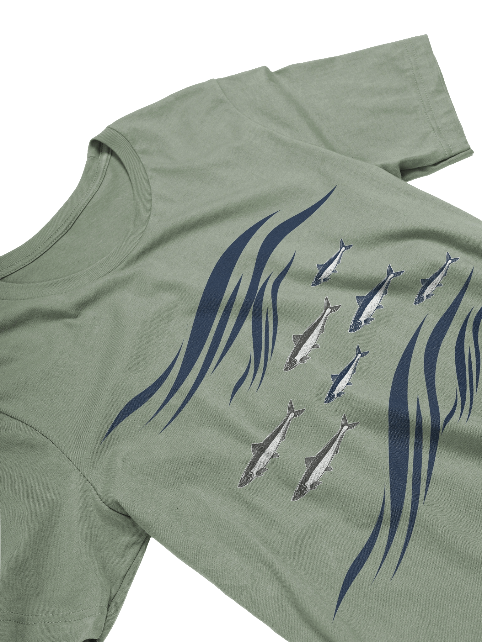 Sardines In Waves Supersoft Lightweight T-Shirt product image (3)