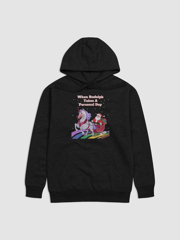 When Rudolph Takes A Personal Day - Santa's Unicorn Sweatshirt product image (2)