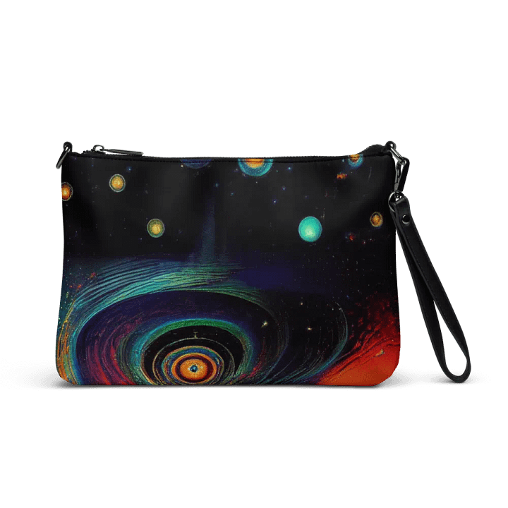 premium faux leather Cosmic Spiral All-Over Print Crossbody Bag product image (1)