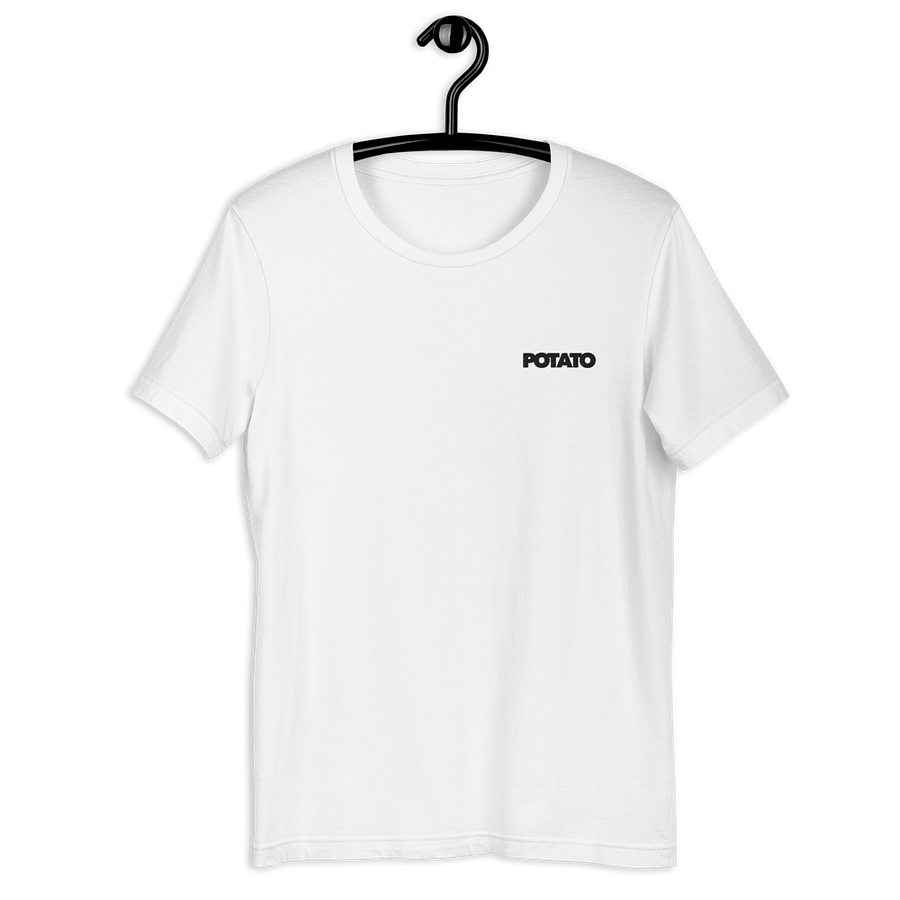 White Embroidered Potato T-Shirt product image (2)