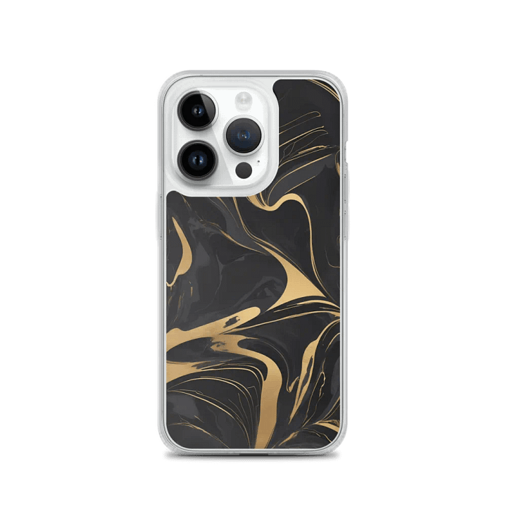 MagSafe® Clear Case for iPhone® – Liquid Gold on Onyx product image (1)