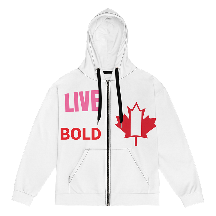 Vivid Maple Leaf Unisex Zip Hoodie product image (1)