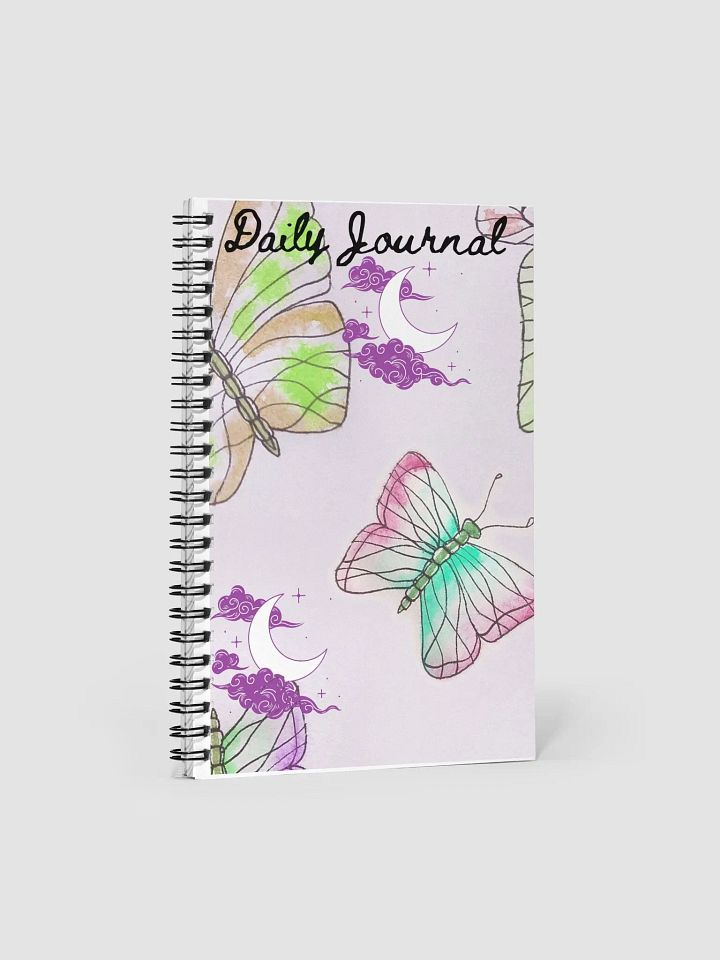 Whimsical Butterfly Daily Journal Spiral Notebook product image (1)