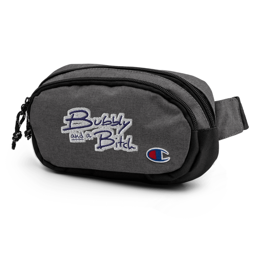 Bubbly and a B (navy bubble design) champion fanny pack product image (4)