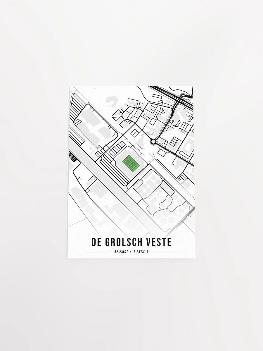 De Grolsch Veste Map Design Poster -White product image (4)