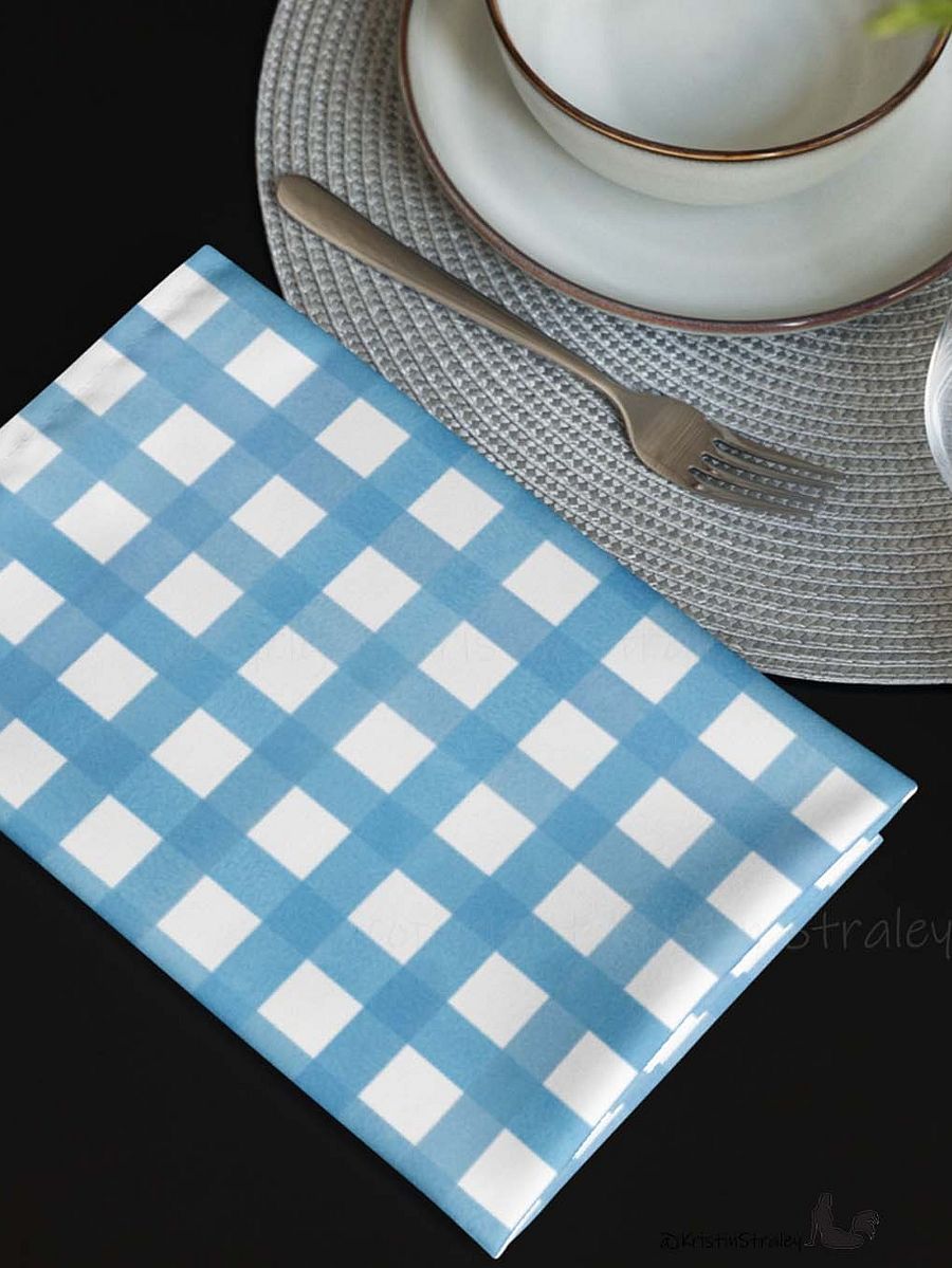 Gingham Colors Set Cloth Napkins Set of 4 product image (12)