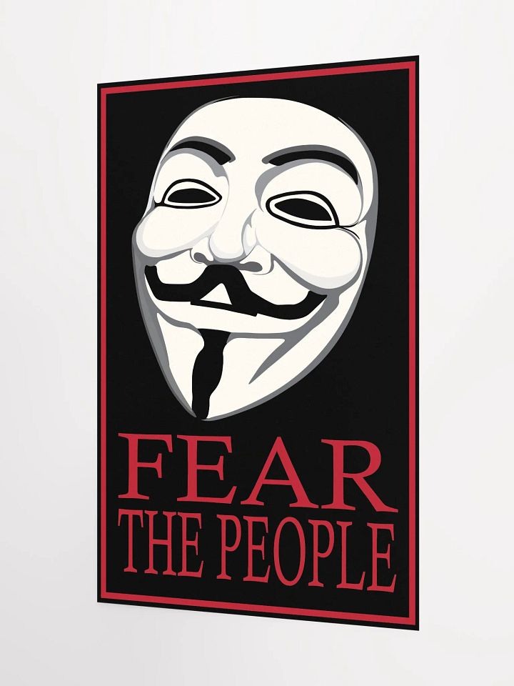 Fear The People - Red - Enhanced Matte Paper Poster product image (1)