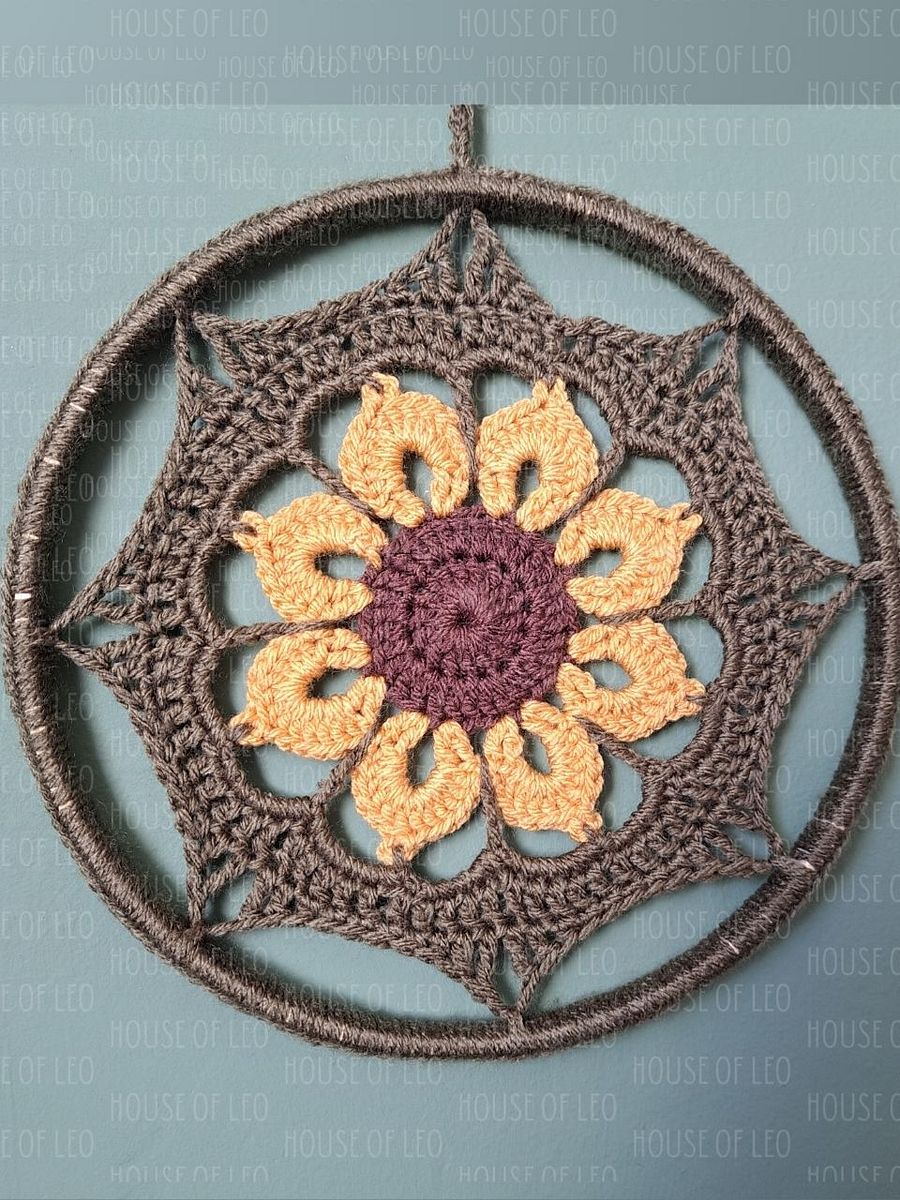 Sunflower Wall Decor Crochet Pattern product image (2)