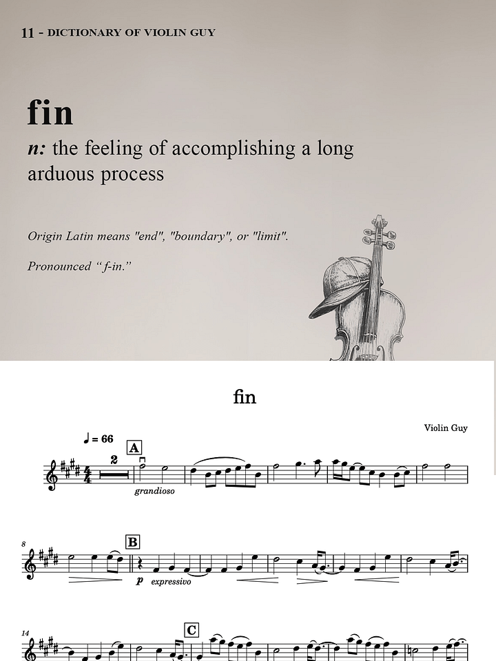 fin - Sheet Music product image (1)