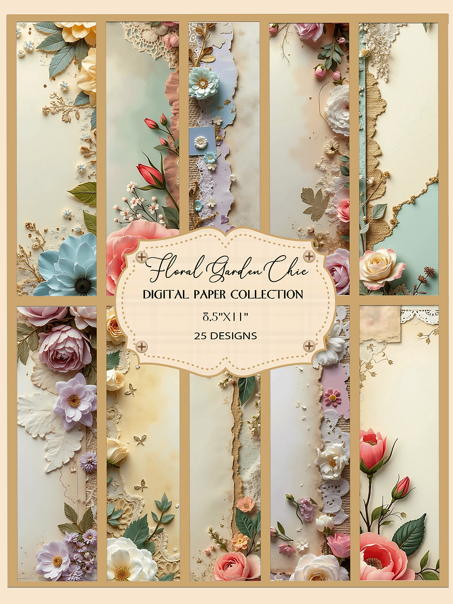 Floral Garden Chic Digital Art Collection product image (1)