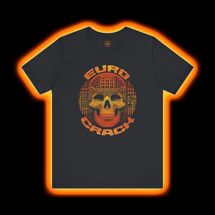 EuroCrack - Modular Synthesizer Eurorack Addict T-Shirt (AMBER PRINT) product image (1)