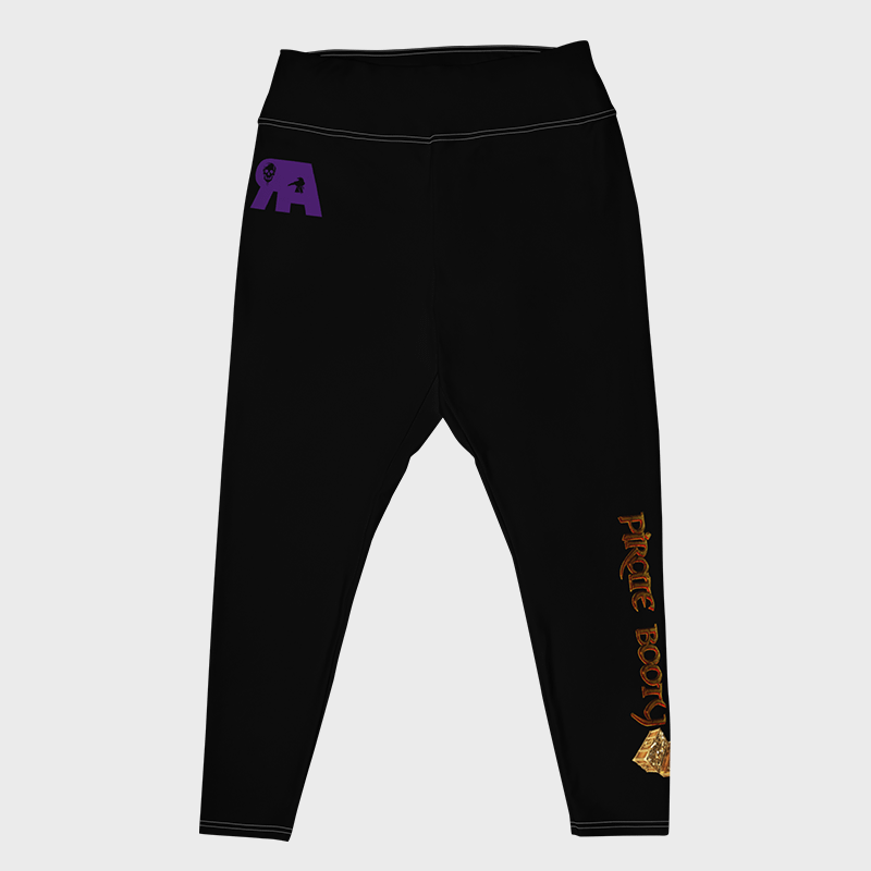 Black All-Over Print Plus Size Leggings product image (1)