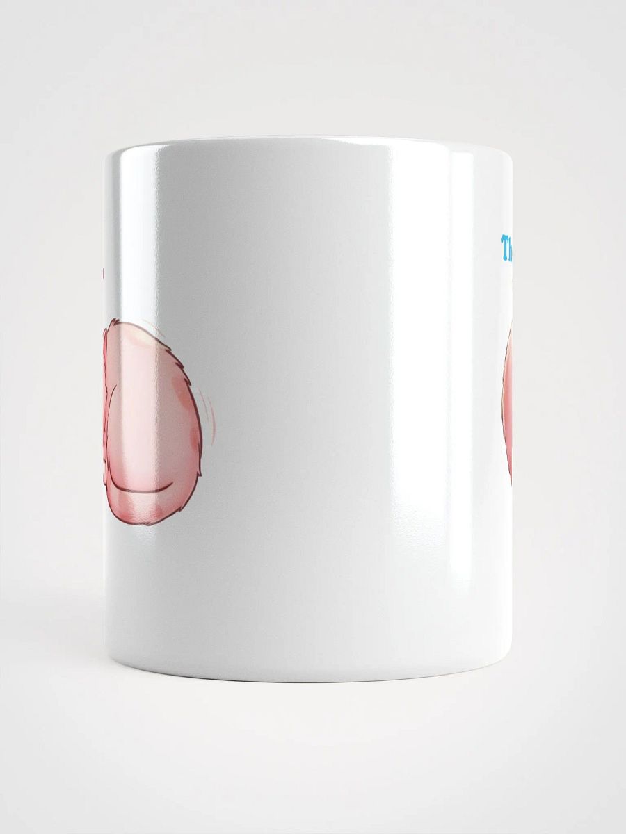 Sleeping Pink Cat White Glossy Ceramic Mug product image (5)