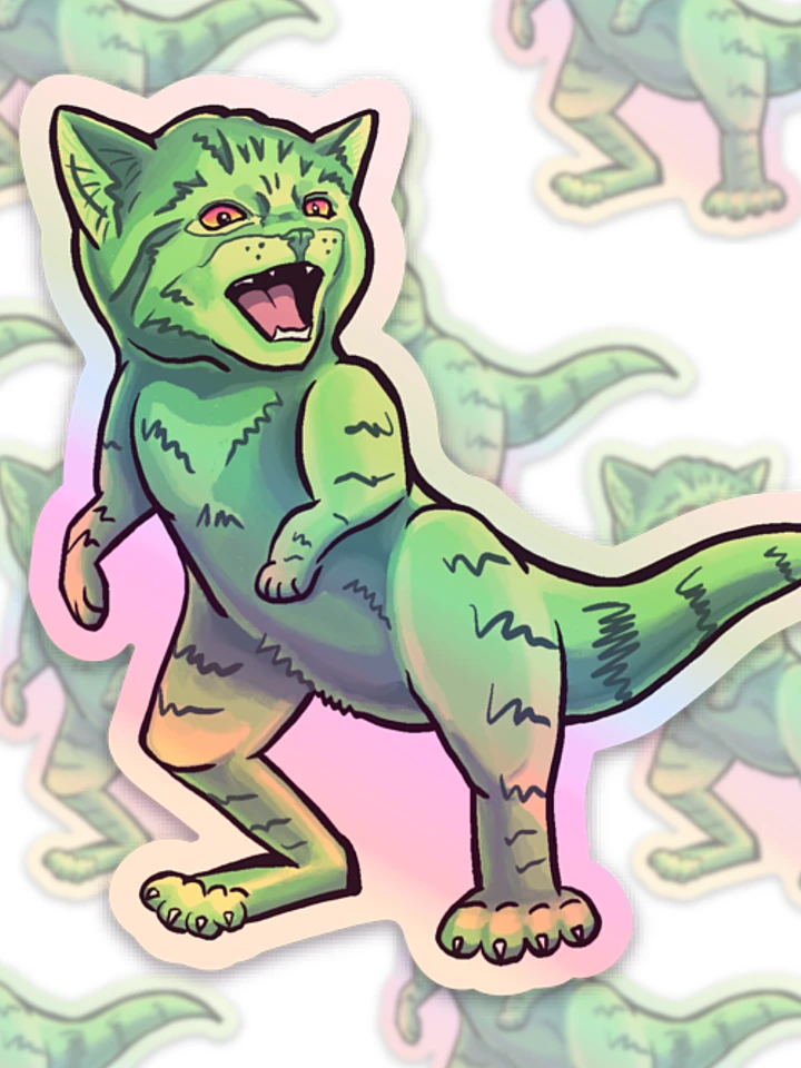Kit-T-Rex Holographic Sticker product image (1)