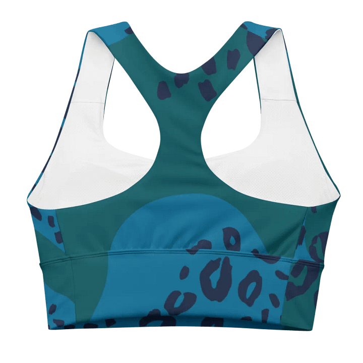 Blue Splotch All-Over Sports Bra product image (2)