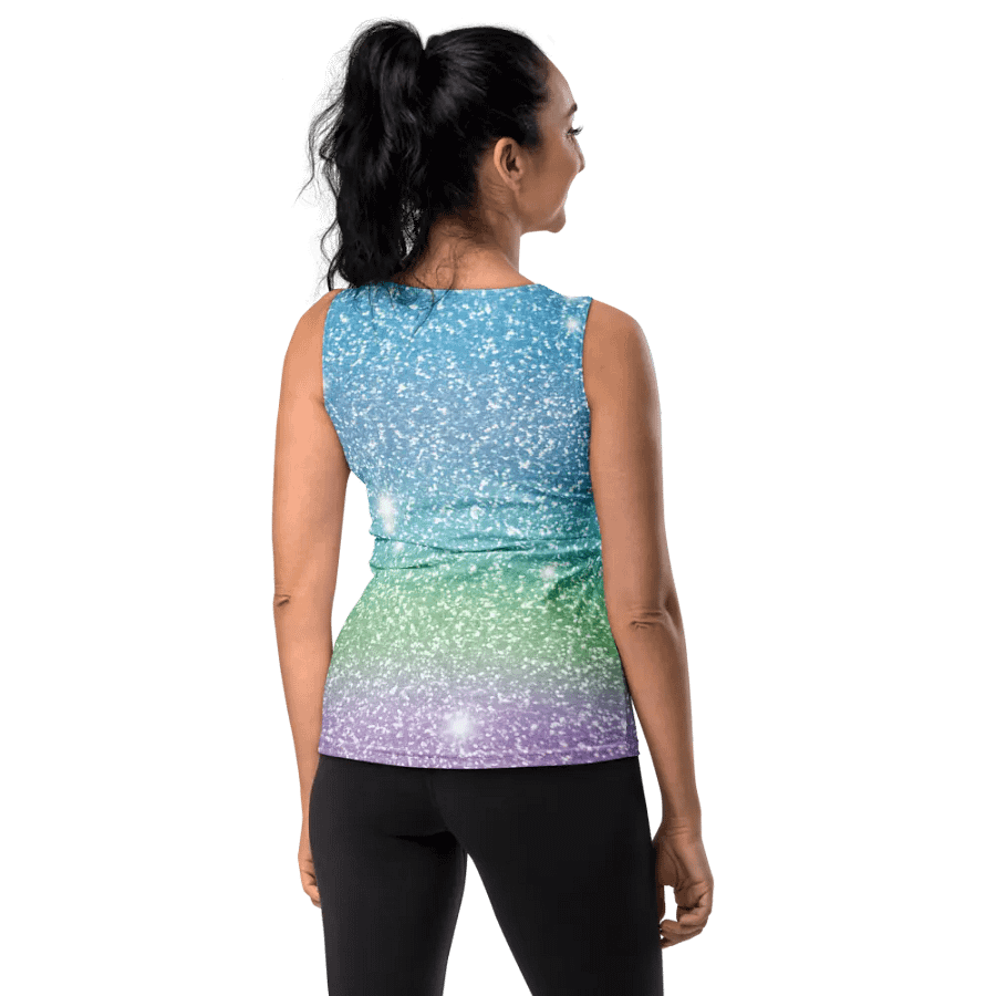 Glitter Unicorn Texture Design Tank Top (7) product image (9)