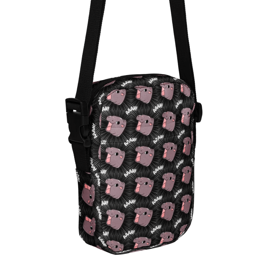 MOODENG'S BLACK AAAH! UTILITY CROSSBODY BAG! product image (6)