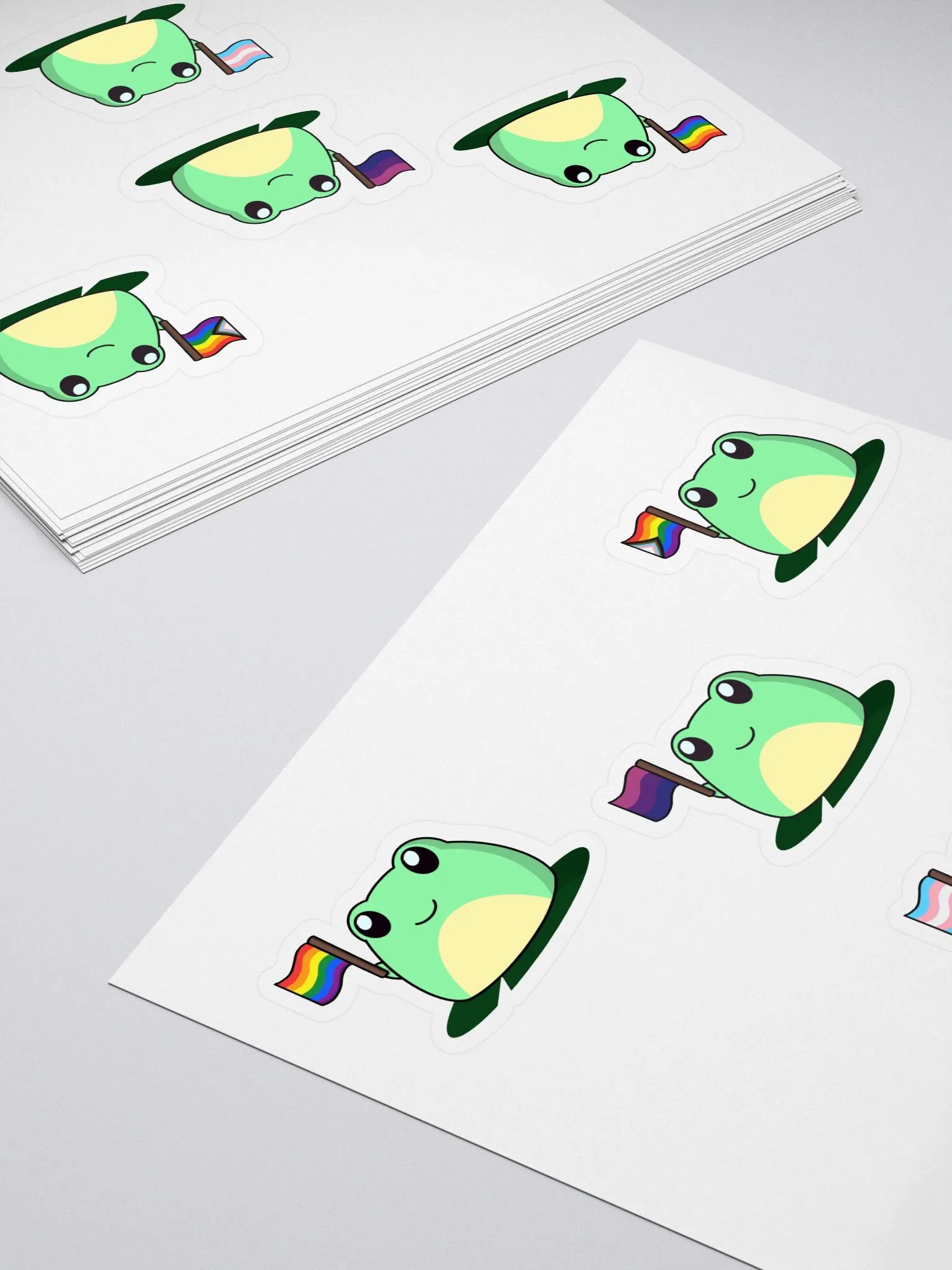 Pride Frogs Sticker Sheet product image (4)