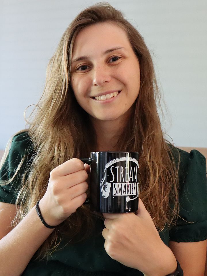 Stream Smarter Not Harder Mug Black product image (1)