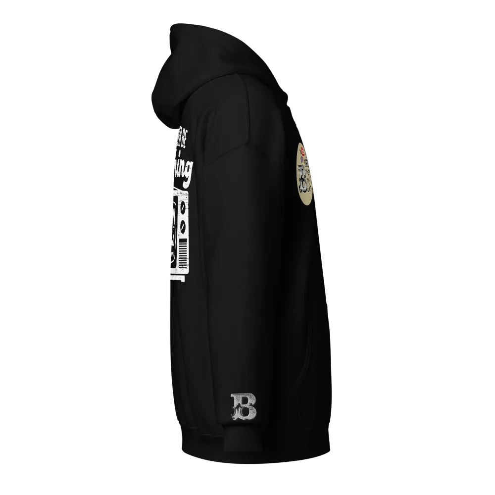 I'D RATHER BE WATCHING BB (Zipper Hoodie - Dark) product image (5)