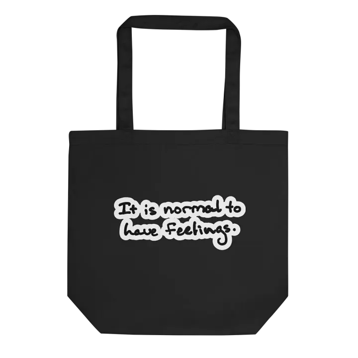It is normal to have feelings. (bubble design) tote bag product image (1)