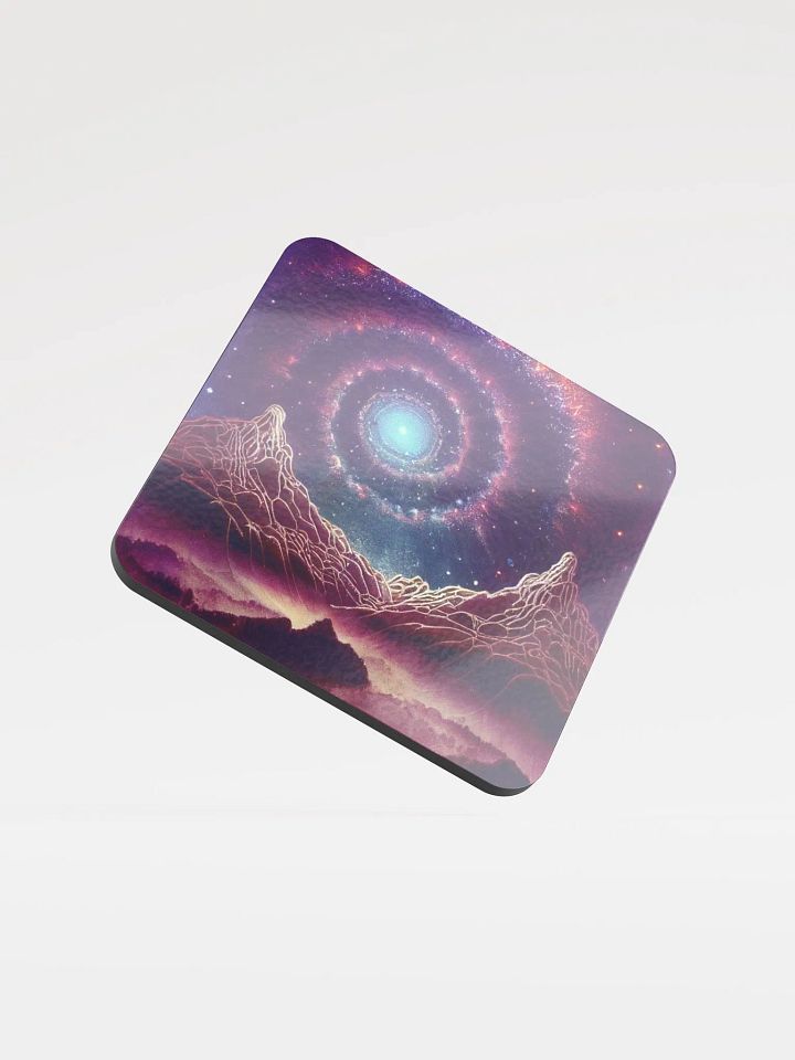 Cosmic Spiral Cork Coaster product image (1)