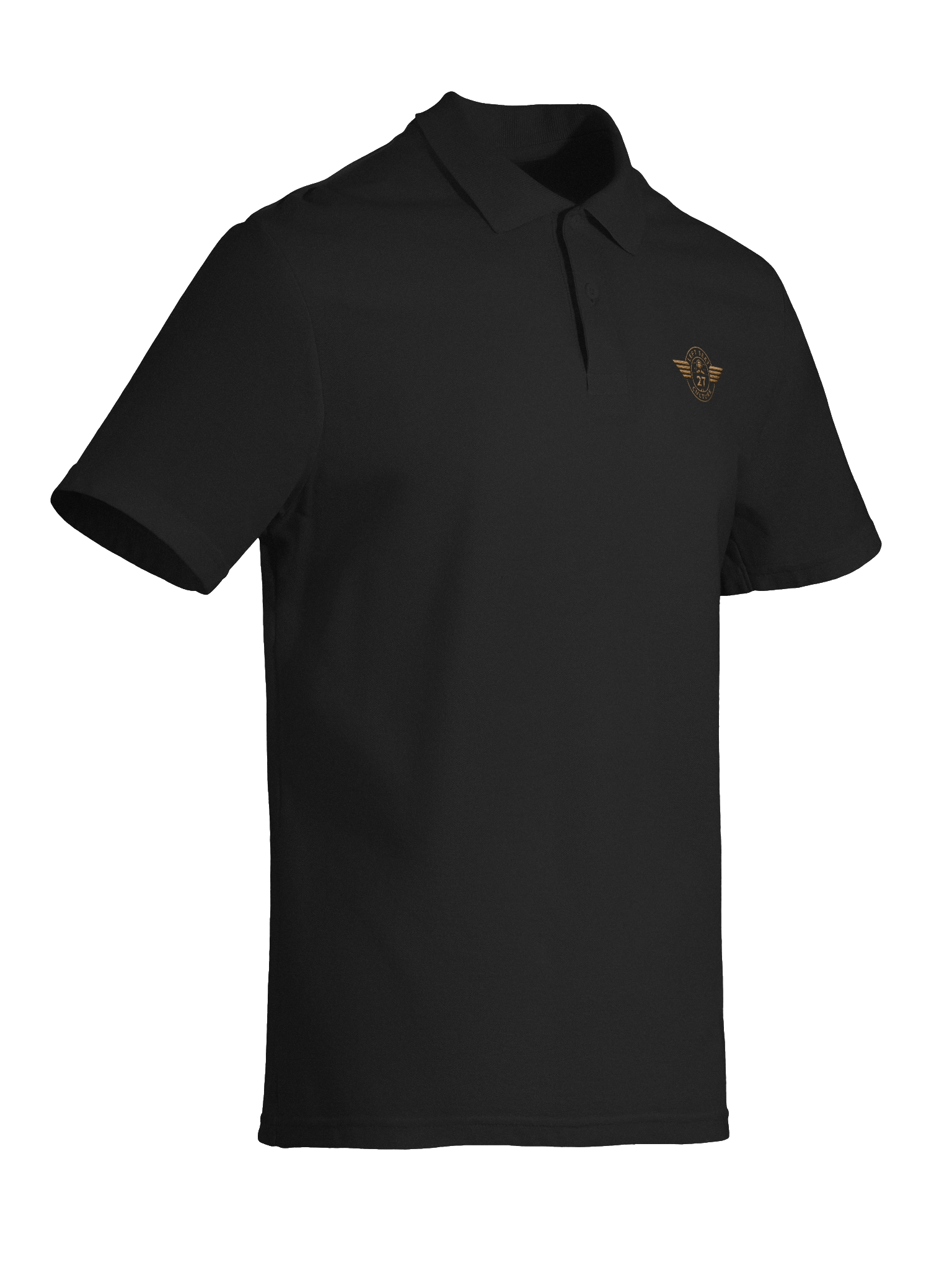 Left Seat Culture Polo Shirt - Black / Gold product image (6)