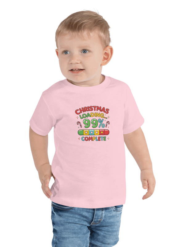 Christmas loading 99% complete Toddler T-Shirt product image (2)