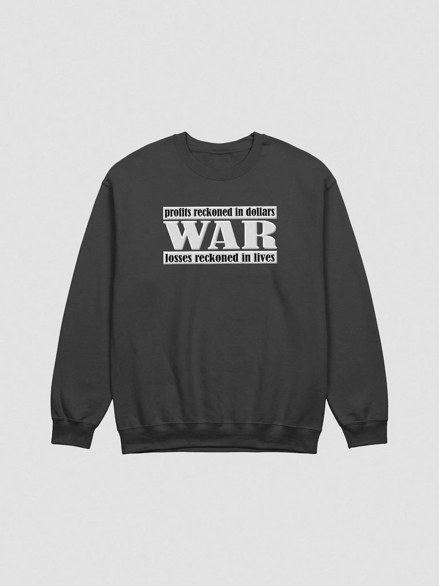 The Cost Of War - Gildan Classic Crewneck Sweatshirt (EMBROIDED) product image (2)