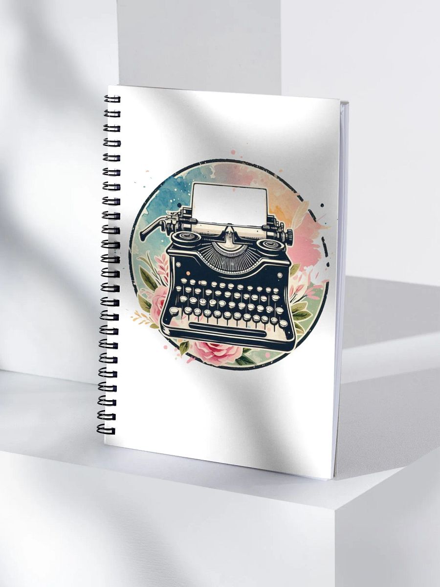 typewriter spiral notebook product image (4)