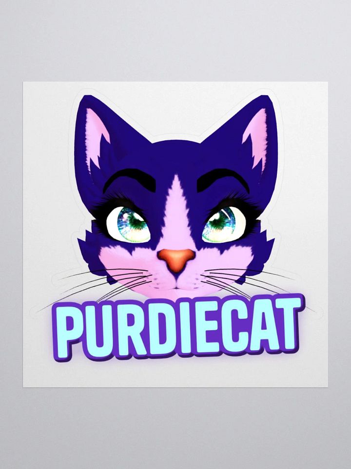 PurdieCat Logo Sticker product image (1)