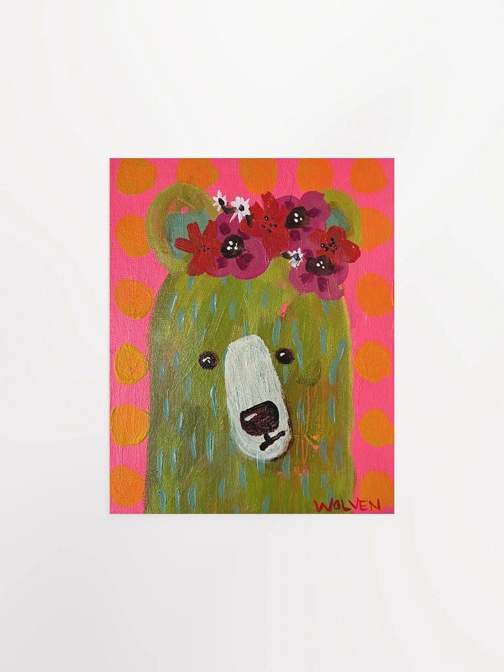 Custom Print: Olive – The Bear of Courage product image (1)