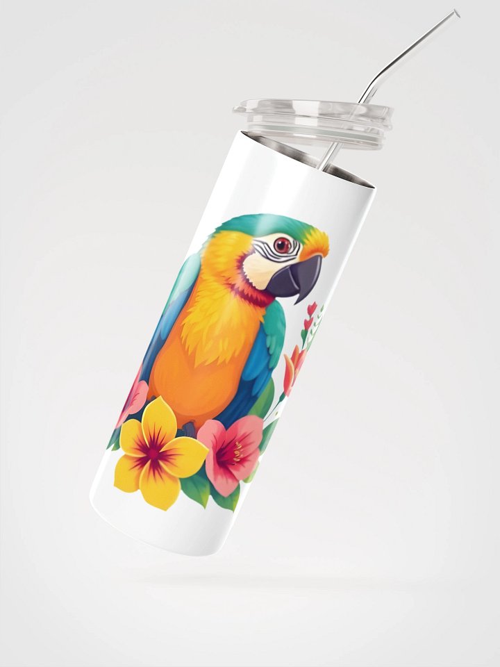 Floral Parrot Stainless Steel Tumbler product image (4)