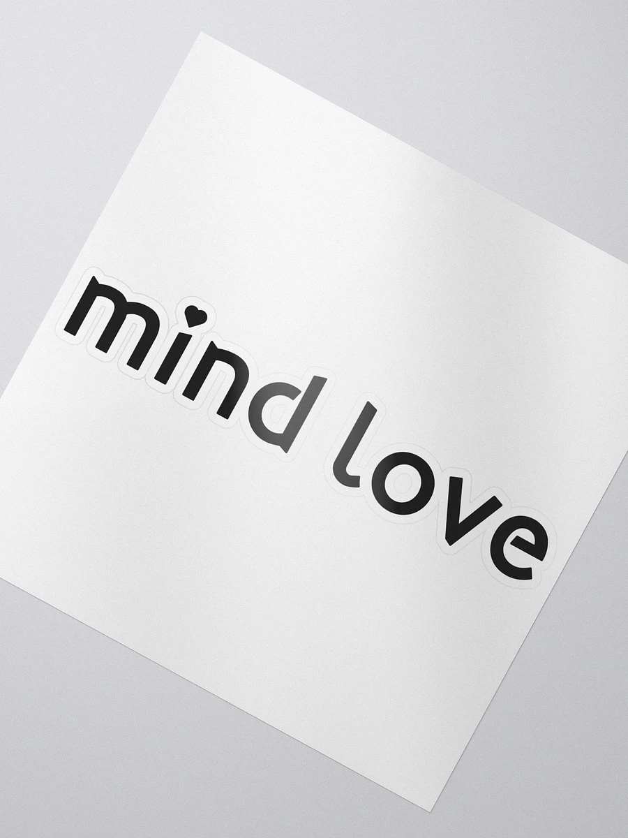 Mind Love Kiss Cut Sticker product image (2)