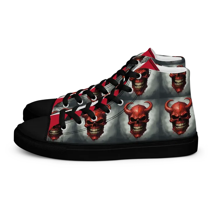 Red Demon Skull Men's High Tops product image (1)