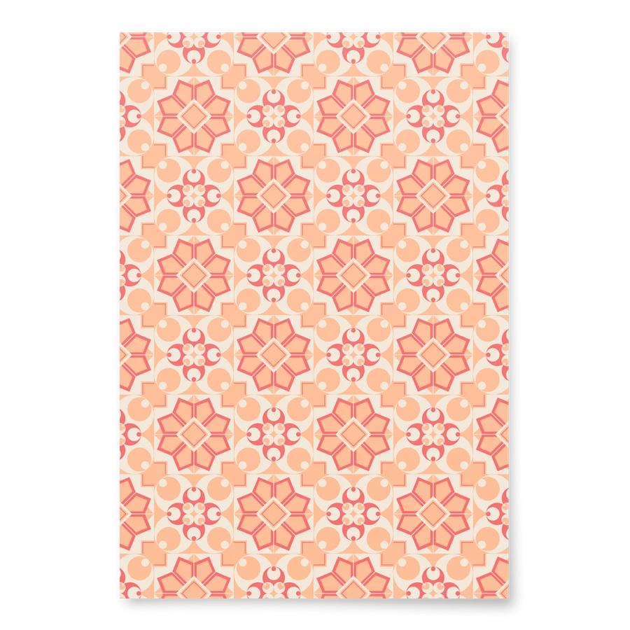 Peach Mosaic Wrapping Paper product image (1)