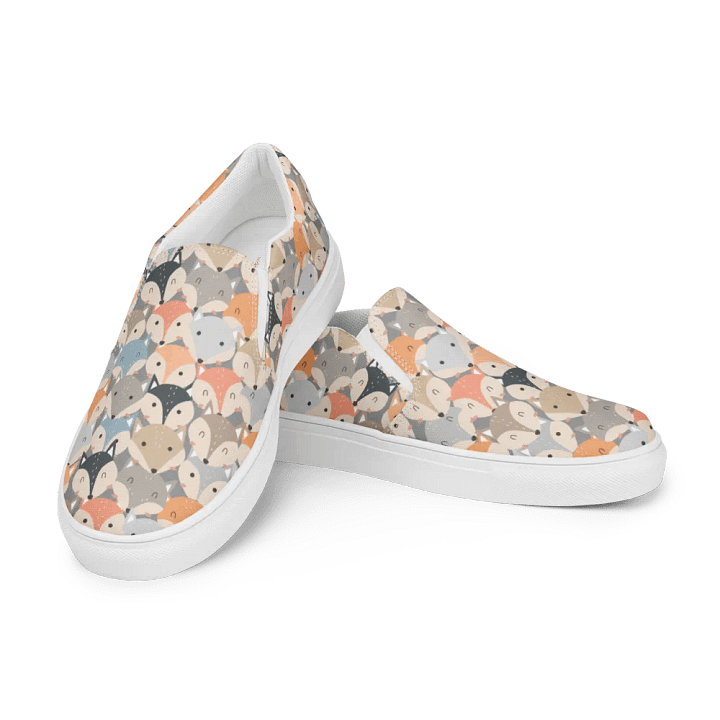 Kawaii Foxy Canvas Slip-Ons product image (1)
