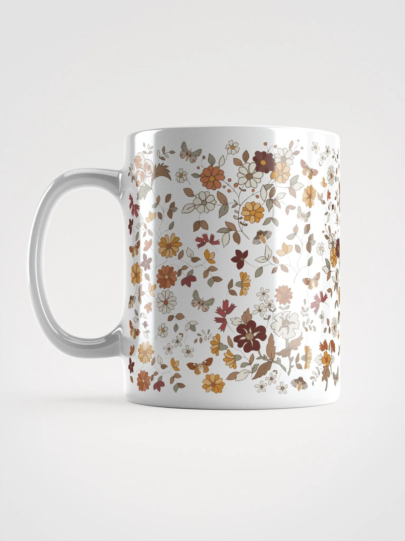 Retro Boho Butterfly Floral Ceramic Mug product image (8)