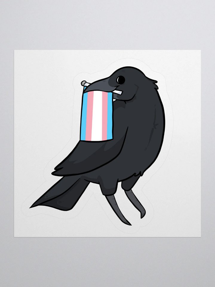 Trans Crow Sticker product image (1)