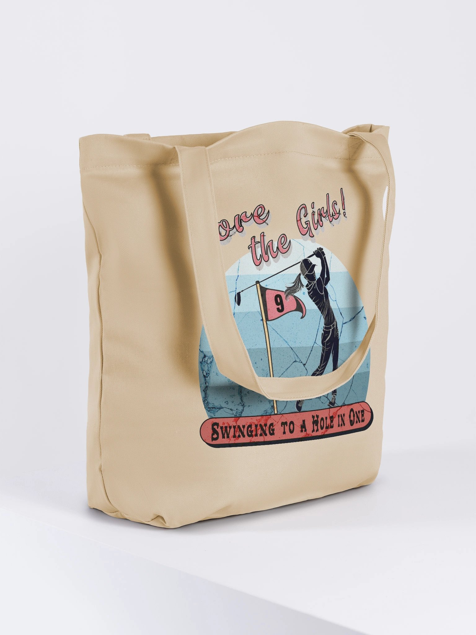 Fore The Girls Swinging To A Hole In One Golfing Eco Tote Bag product image (4)
