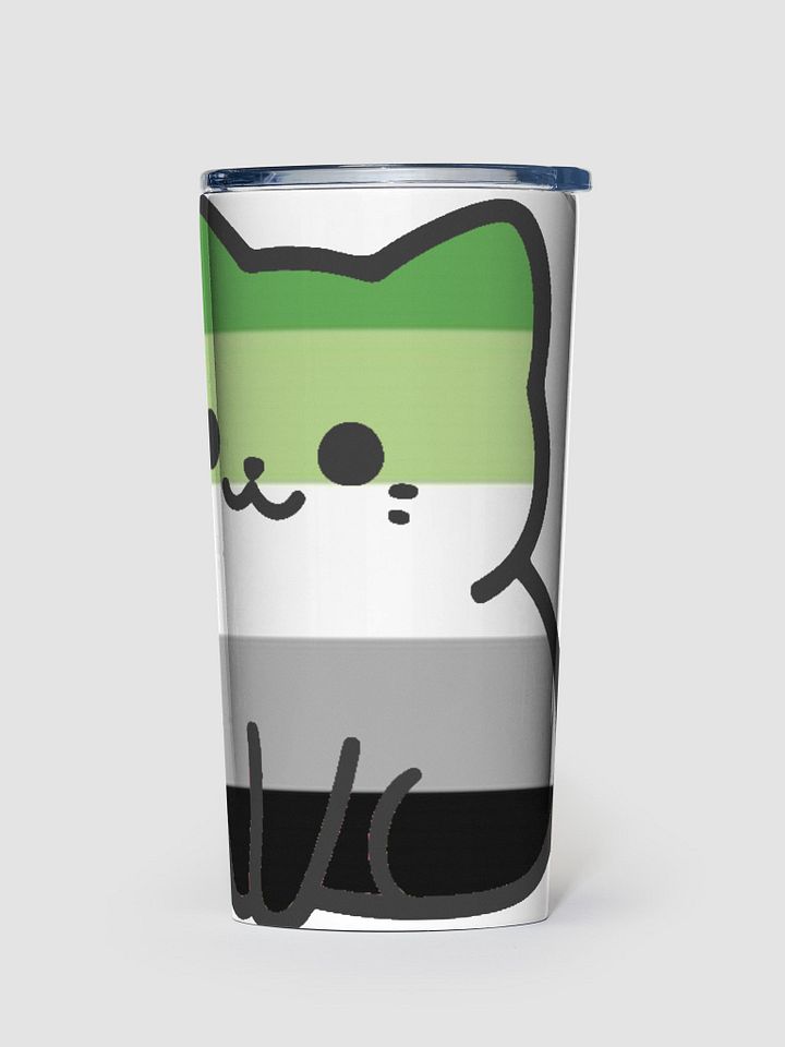 Aromantic Pride Kitty Tumbler Cup product image (1)