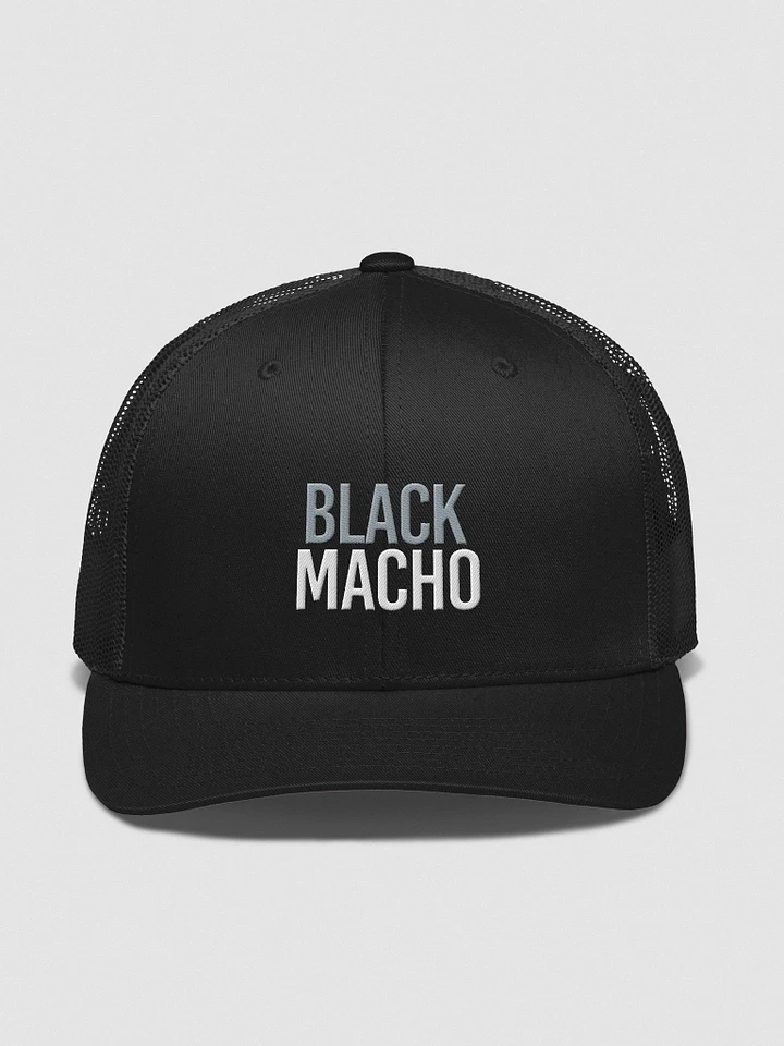 Black Macho Retro Trucker Cap product image (1)