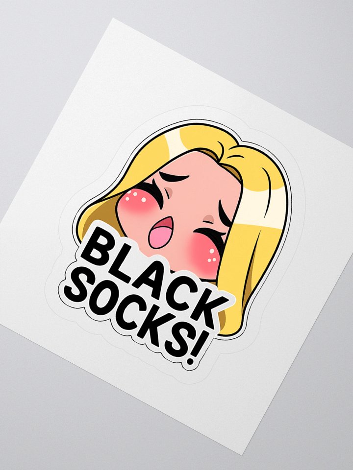 Black socks sticker product image (6)