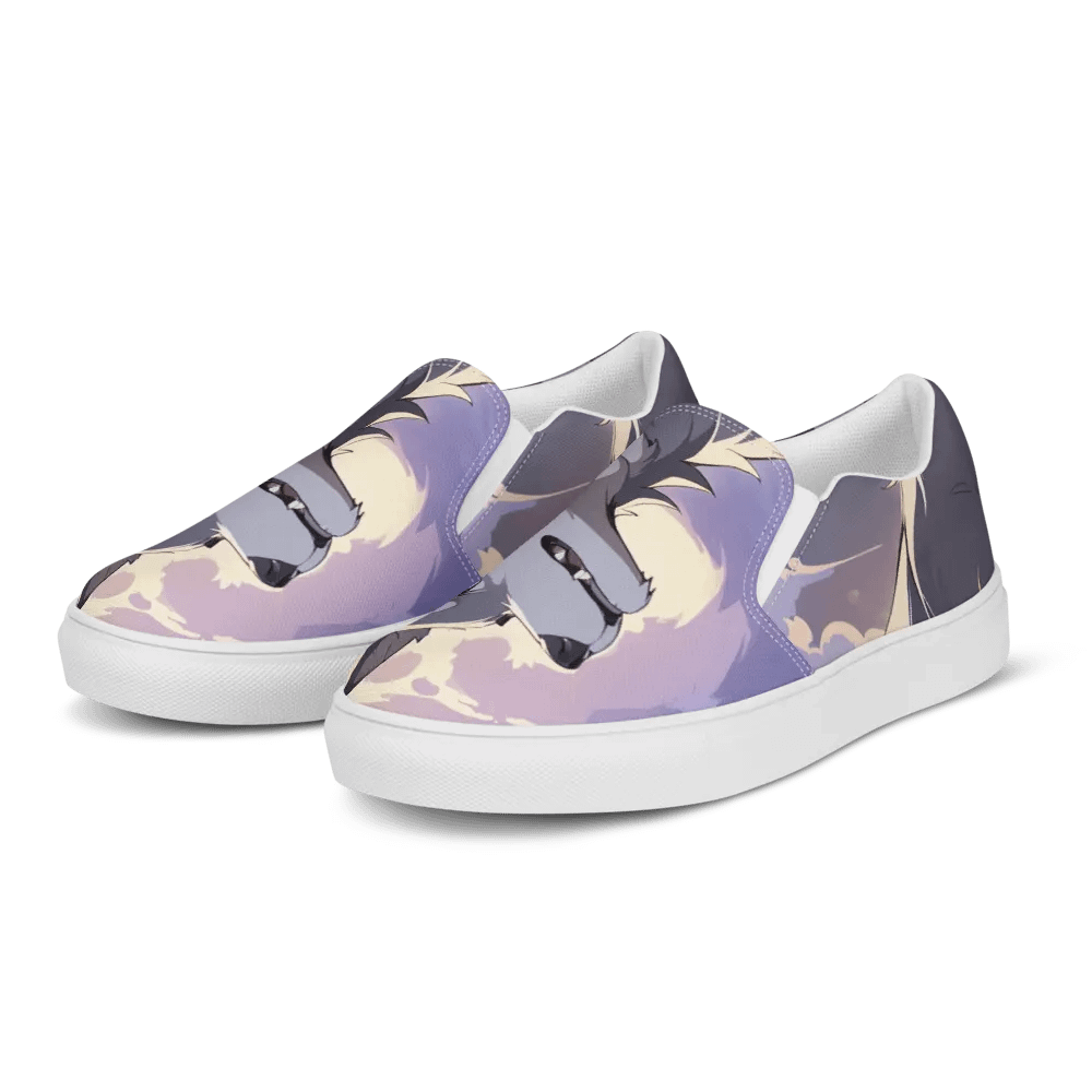 Moonlit Wolf Women's Slip-On Shoes product image (4)