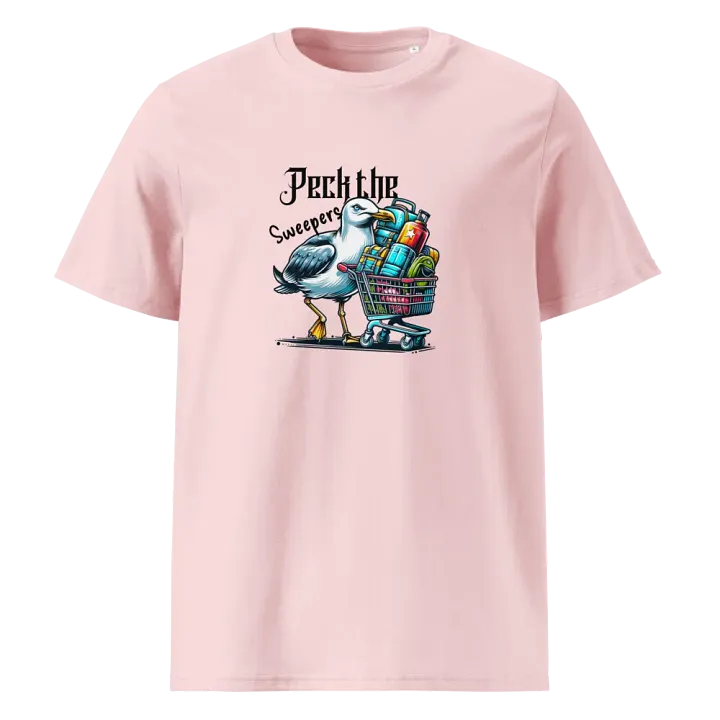 Peck the sweepers! organic cotton tee shirt. product image (8)