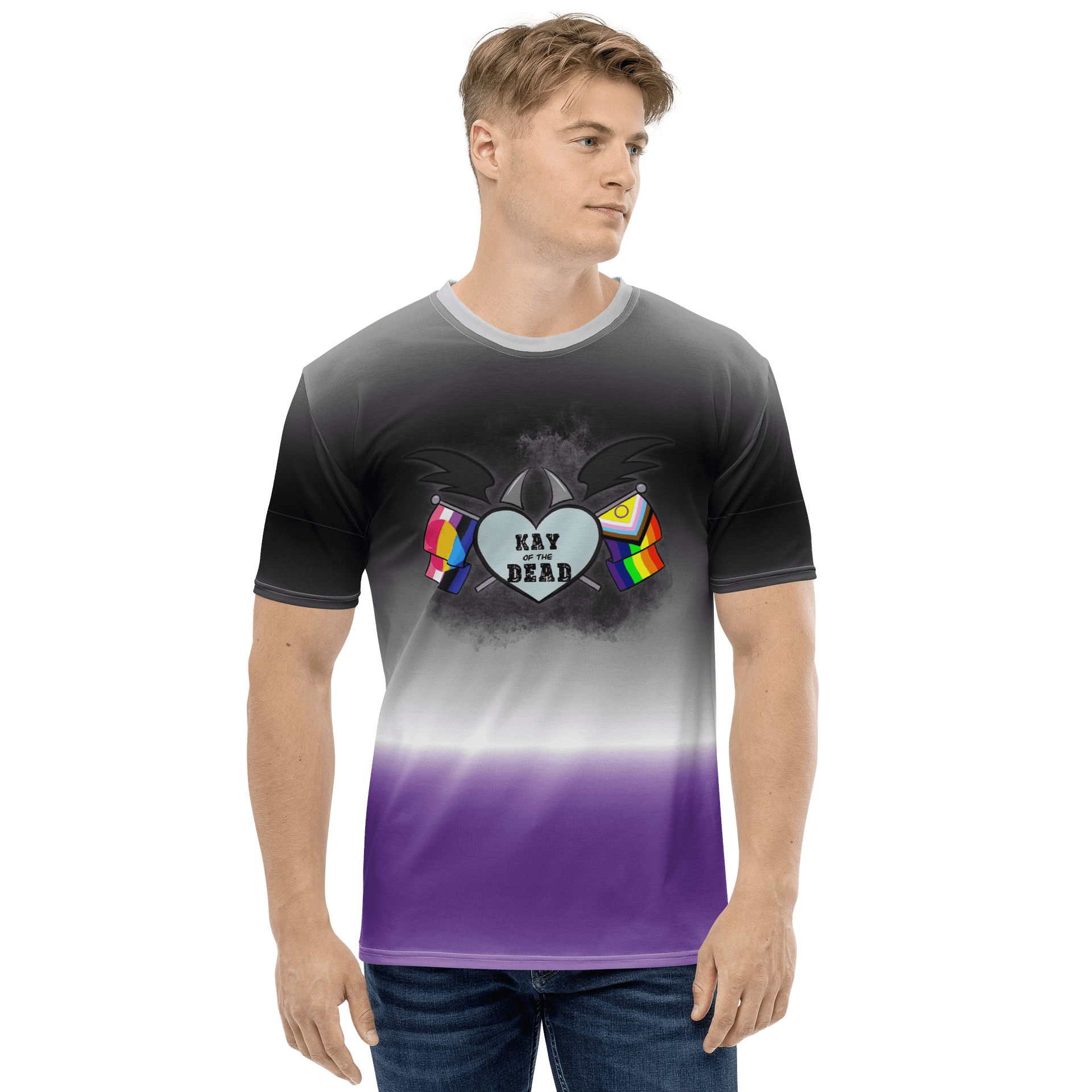 Kay_of_the_Dead Pride Logo Asexual Pride Tee product image (1)