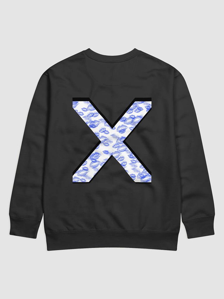 White X Blue Lipstick Kisses Crewneck product image (20)