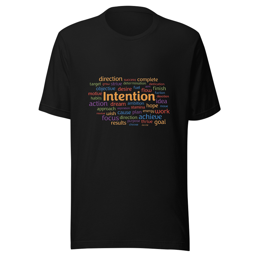 Intention Word Cloud Eco T-Shirt product image (1)