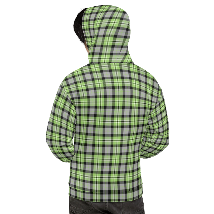 Light Green and Gray Plaid Hoodie product image (9)