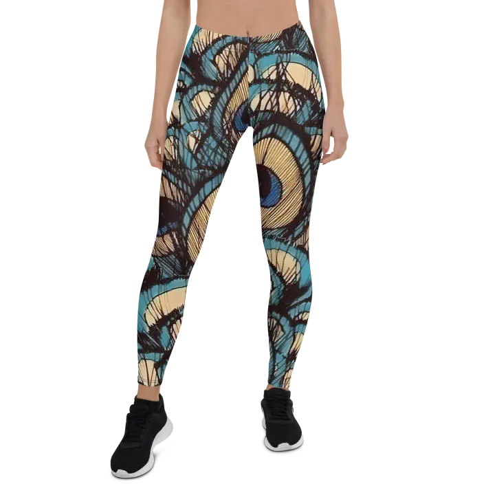 Peacock Feather Dream Leggings product image (1)